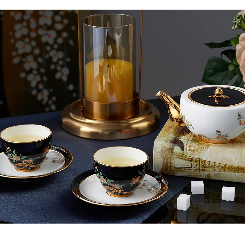 【China Direct Shipping, 5-7 days】Auratic Guochen Yongfengyuan Lady Porcelain 6 Heads Chinese Tea Set (220ml) detail image 7