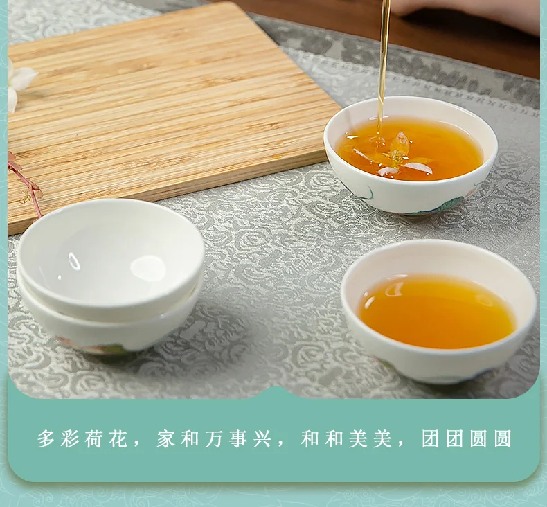 [China Direct Shipping, 5-7days] Auratic Guochen Yongfengyuan Happiness and Harmony 6-head Tea Set detail image 22