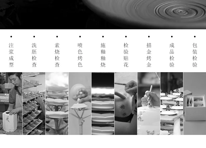[China Direct Shipping, 5-7days] Auratic Guochen Yongfengyuan Happiness and Harmony 6-head Tea Set detail image 29