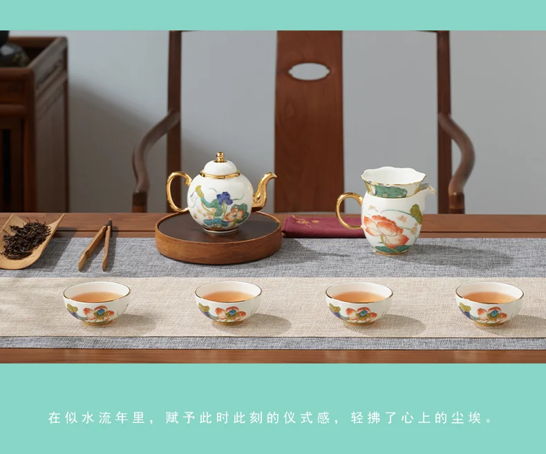 [China Direct Shipping, 5-7days] Auratic Guochen Yongfengyuan Happiness and Harmony 8 Heads Tea Set (4pcs) detail image 12