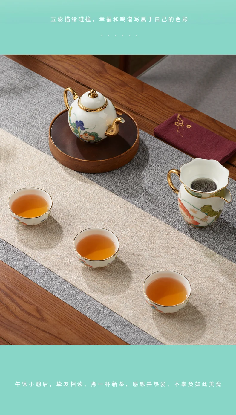 [China Direct Shipping, 5-7days] Auratic Guochen Yongfengyuan Happiness and Harmony 8 Heads Tea Set (4pcs) detail image 8