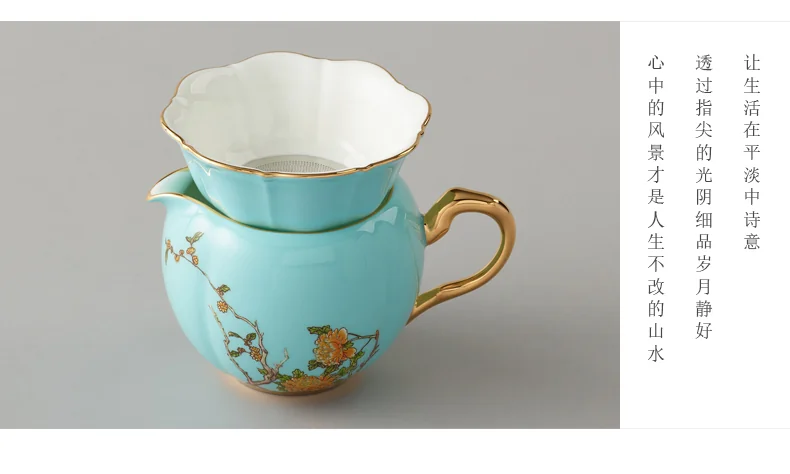 [China Direct Shipping, 5-7 days] Auratic China Porcelain Yongfengyuan 15 Heads Kung Fu Tea Set (Covered Bowl Set) detail image 11