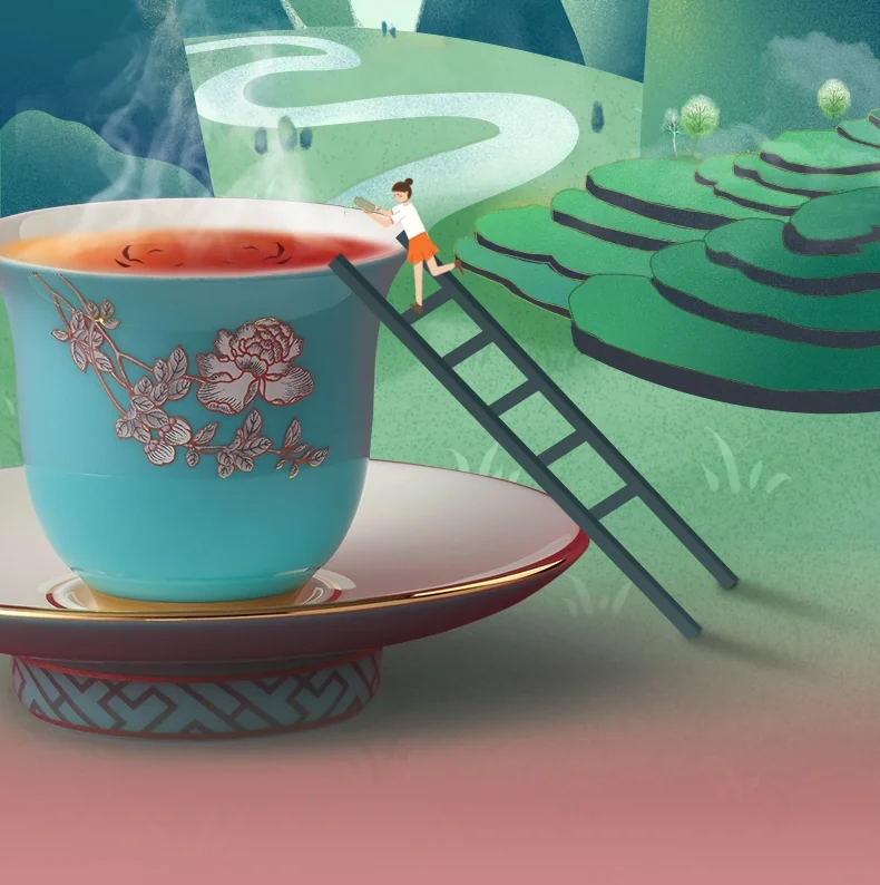 [China direct mail, time limit 5-7 days]AURATIC Ink Peony 26 Chinese Tea Set detail image 9