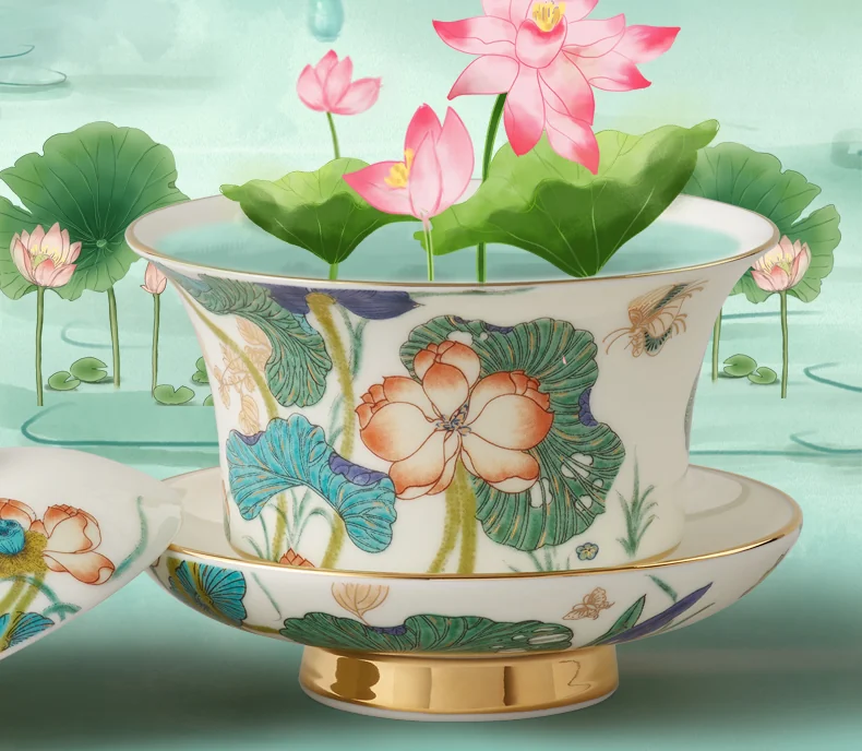 [China Direct Shipping, 5-7days] Happiness and Harmony 36 Heads Tea Set (10 Seats) detail image 13