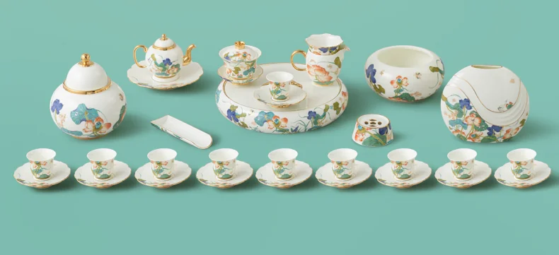 [China Direct Shipping, 5-7days] Happiness and Harmony 36 Heads Tea Set (10 Seats) detail image 4