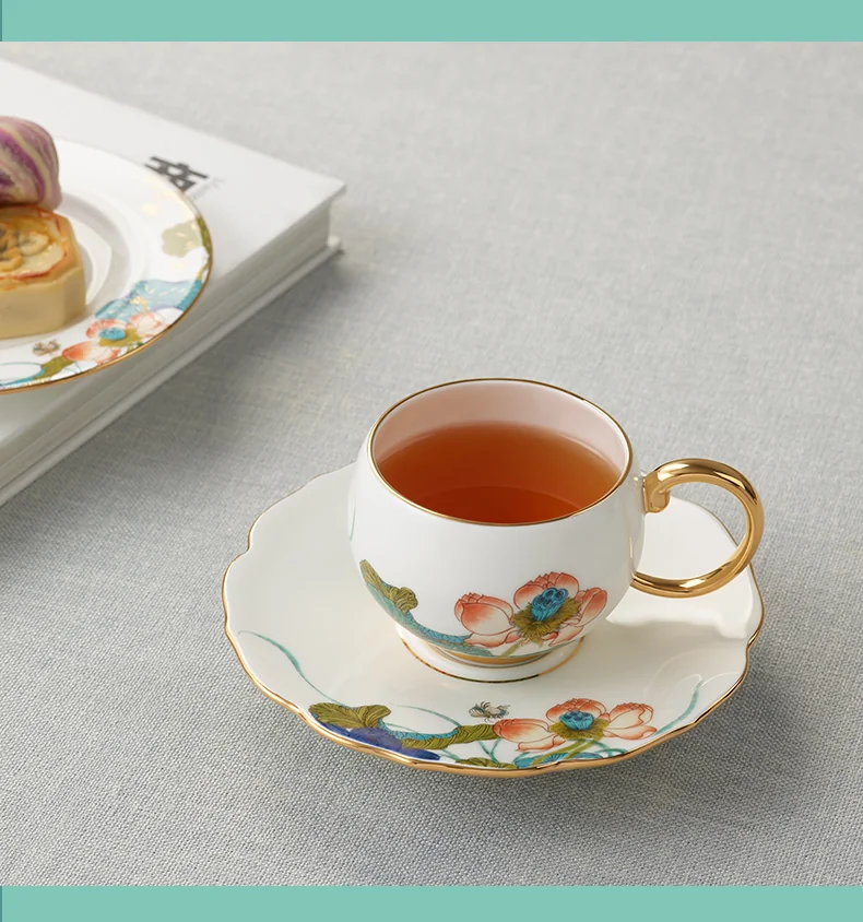 Auratic, Porcelain, happiness and naruto, 2-pcs Coffee Cup & Saucer, tea cup, 180ml detail image 13
