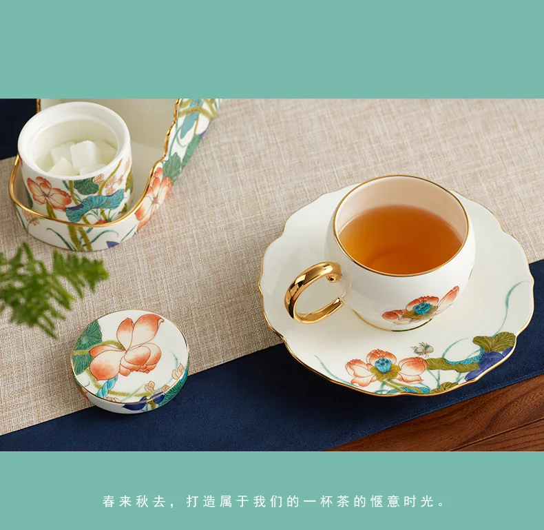 [China Direct Shipping, 5-7days] Auratic Guochen Yongfengyuan Happiness and Harmony 18-head Multi-Purpose Tea Set detail image 20
