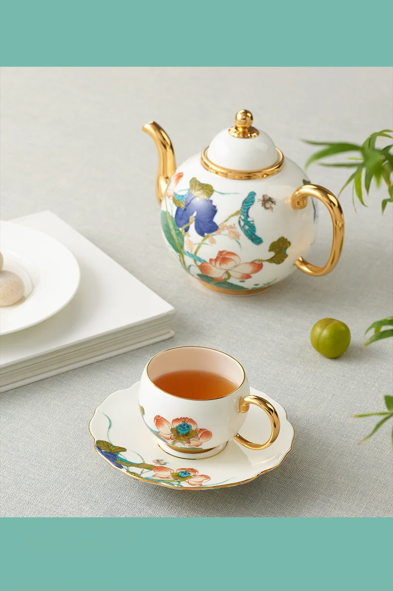 [China Direct Shipping, 5-7days] Auratic Guochen Yongfengyuan Happiness and Harmony 18-head Multi-Purpose Tea Set detail image 22
