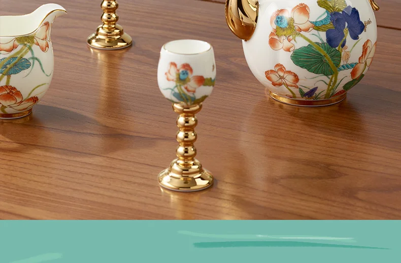 [China Direct Shipping, Time Limit 5-7 Days] Happiness and Harmony 14 Heads Wine Set detail image 19