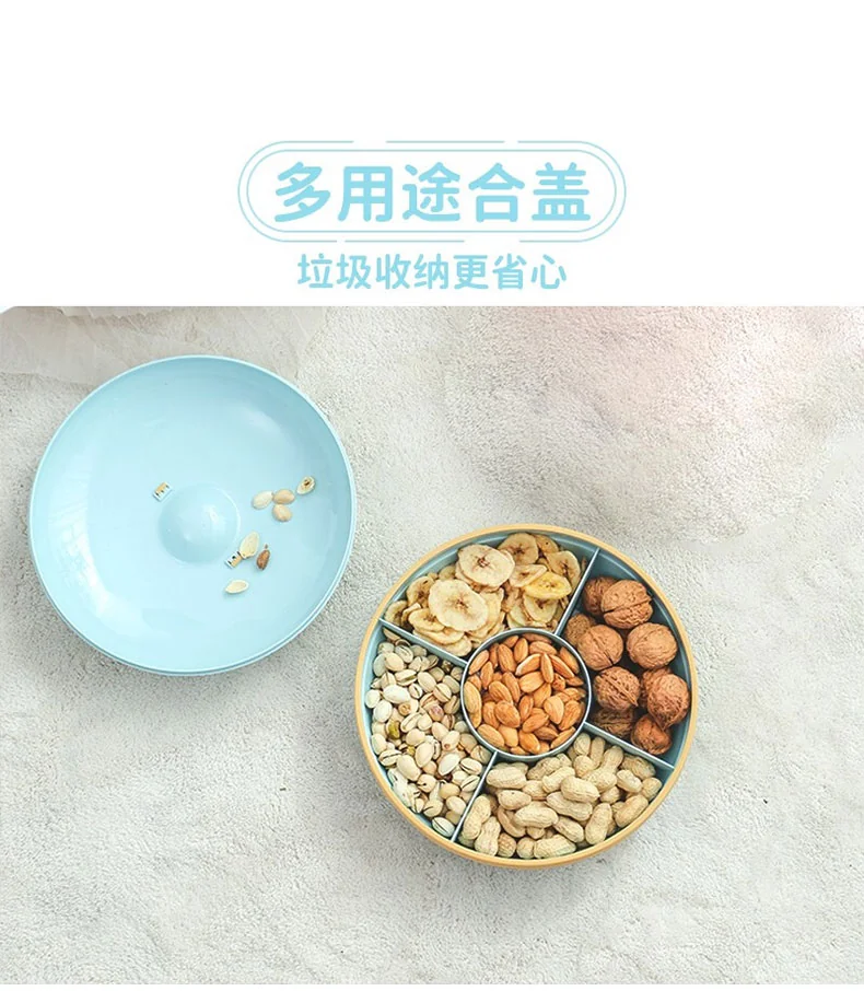 Ayi Mama, Macaron Dried Fruit Box, Candy Plate, Separated without odor, Moisture-proof and dust-proof, Blue detail image 7