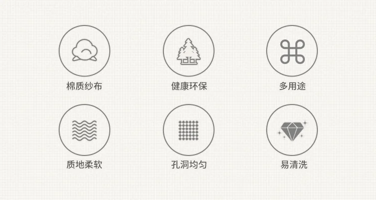 Baicaoyuan, Cotton Steamer Cloth, Household Draper Cloth, Breathable, Anti-Stick, Easy to Clean, 32cm*5 Pieces detail image 2