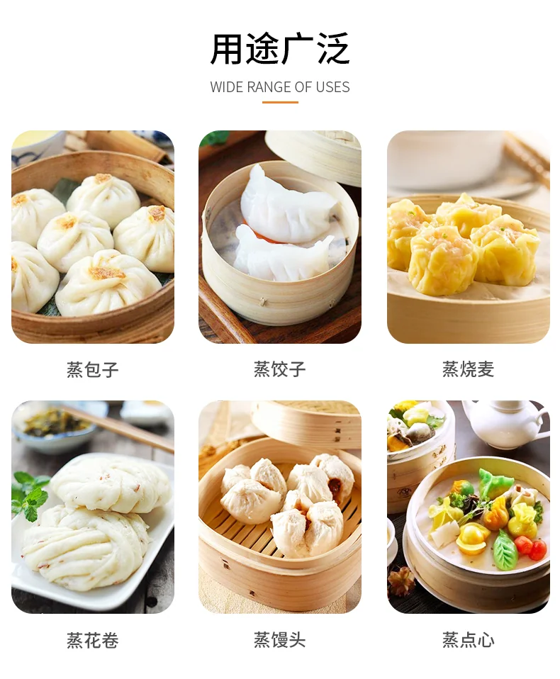 Baicaoyuan, Cotton Steamer Cloth, Household Draper Cloth, Breathable, Anti-Stick, Easy to Clean, 32cm*5 Pieces detail image 4