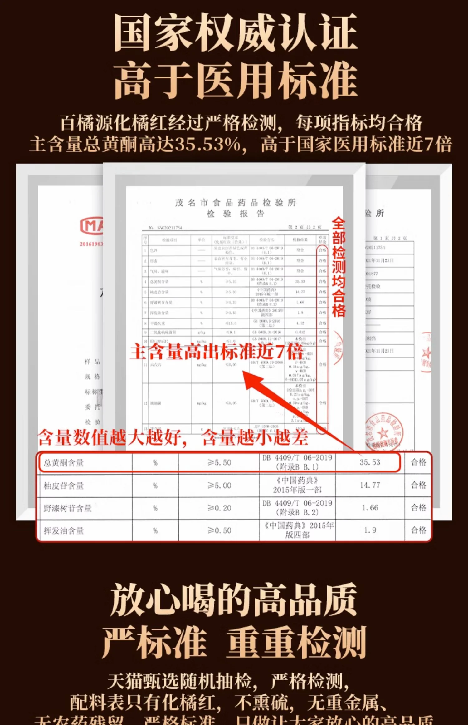 百橘源正宗化州橘红果片谷雨金胎3号产品图