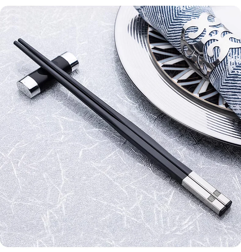 [Direct mail from China, delivery time is 10-15 days] Tang Zong Chopsticks Stainless Steel Chopsticks Alloy Chopsticks C1205 Non-slip and wear-resistant, not prone to mold, gift box packaging detail image 15
