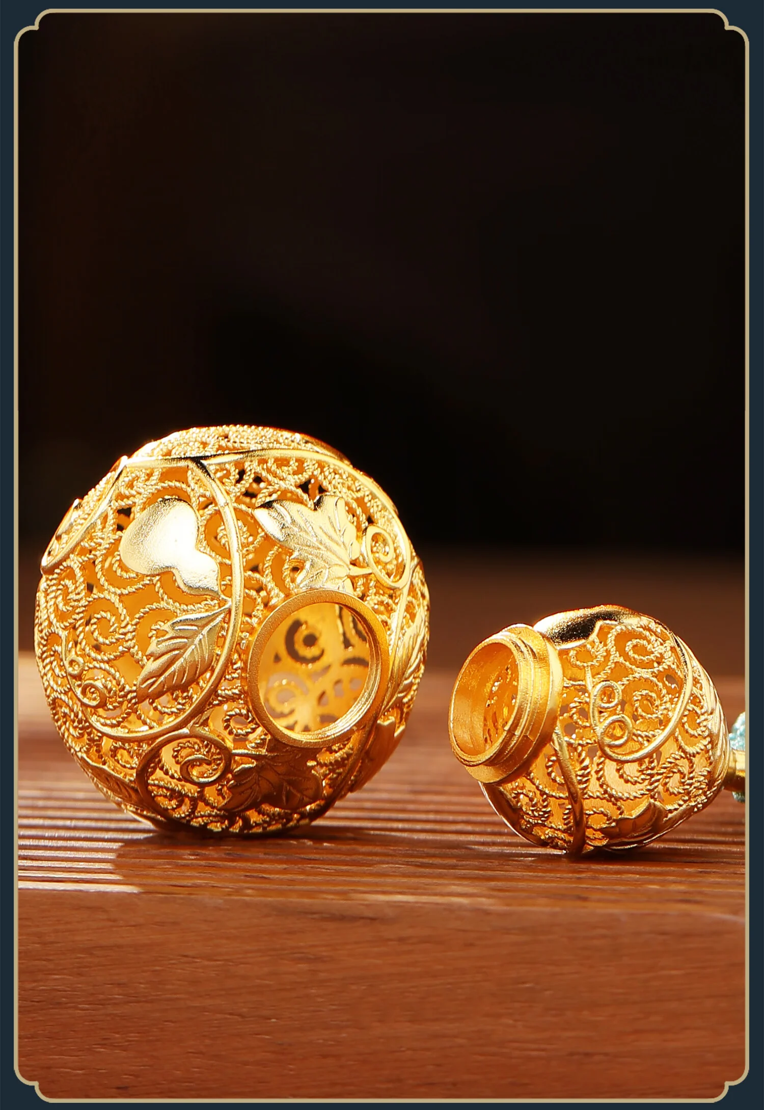 【Direct Shipping from China, Delivery in 8–20 Days】DamingTongjian Filigree Lucky Gourd Copper Ornament, Car Pendant, Keychain, Creative Office Desk and Grand Opening Decoration detail image 9