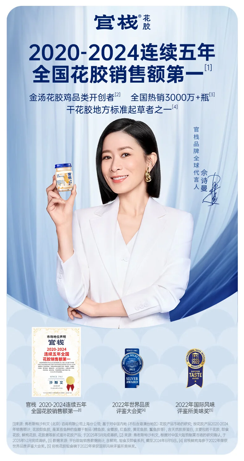 官栈 花胶干货深海挪威鳕鱼胶 孕妇营养补品干鱼肚送礼术后滋补礼盒-6A鳕鱼胶100g-35头简盒 detail image 2