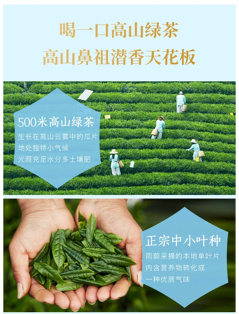 【中国直邮，时效7-15天】徽六 2026年新茶 绿茶 潜香2000六安瓜片茶叶花香特一级50g 雨前 详情图 4