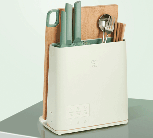 Robam Fully automatic intelligent disinfection knife holder chopsticks sterilizer Green KR-65  Sterilization drying smart security detail image 4