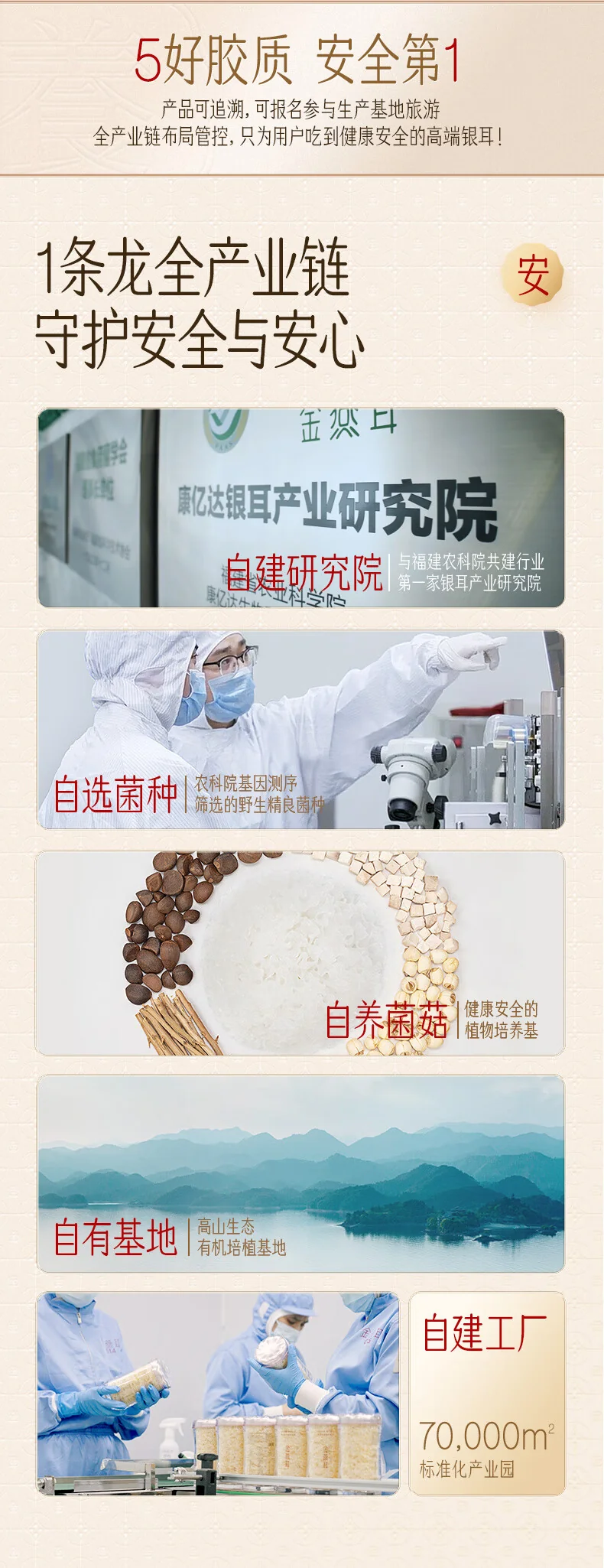 【售罄下架】金燕耳 高山生态有机银耳80g 单罐装 南北干货即食银耳羹早餐-焖煮 detail image 10