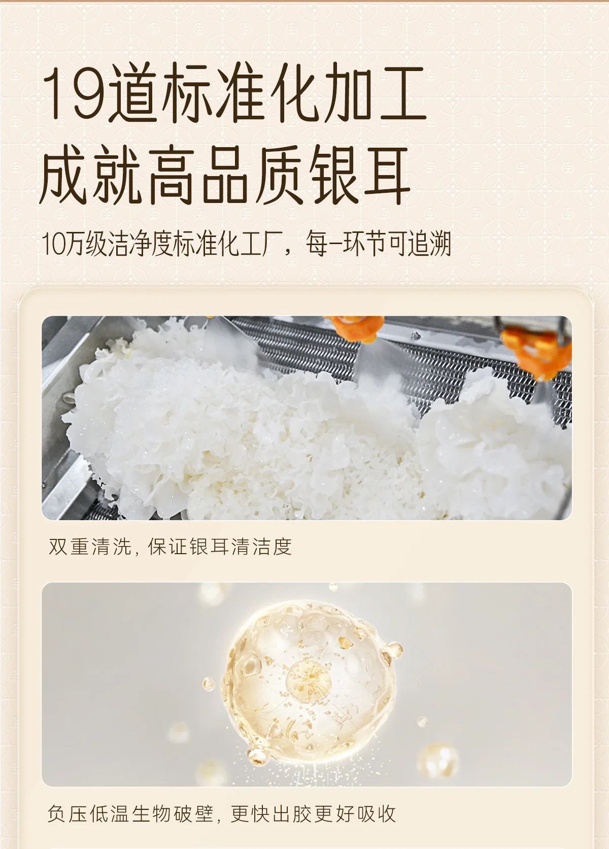 KING TREMELLR, high-altitude ecological organic white fungus, red date and longan gift box, dried white fungus soup, a perfect Mother's Day gift for elders or others. detail image 16