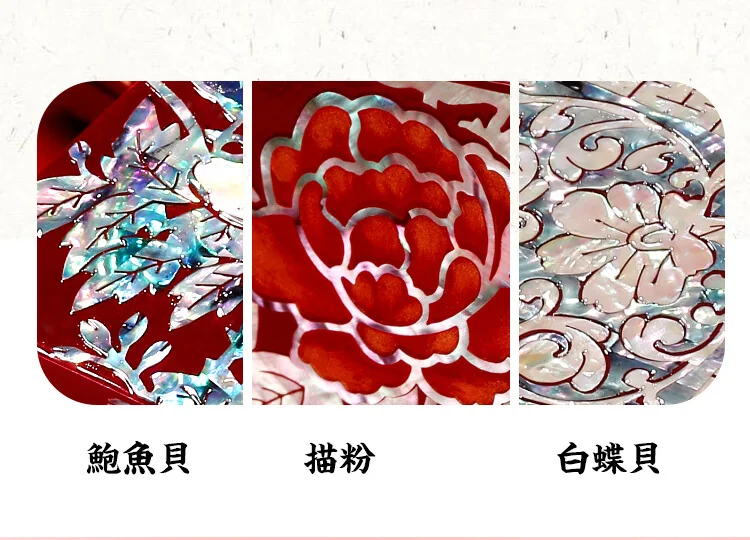 锦贝传说螺钿漆器首饰盒产品图