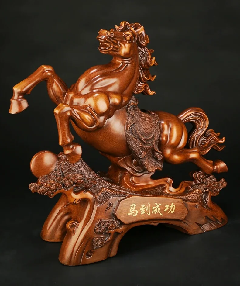 礼公馆志在千里马到成功马摆件办家居客厅装饰开业乔迁礼品38*14*36cm 重3kg detail image 5