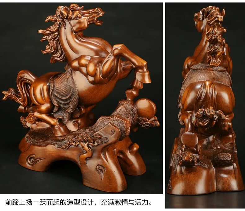 礼公馆志在千里马到成功马摆件办家居客厅装饰开业乔迁礼品38*14*36cm 重3kg detail image 6