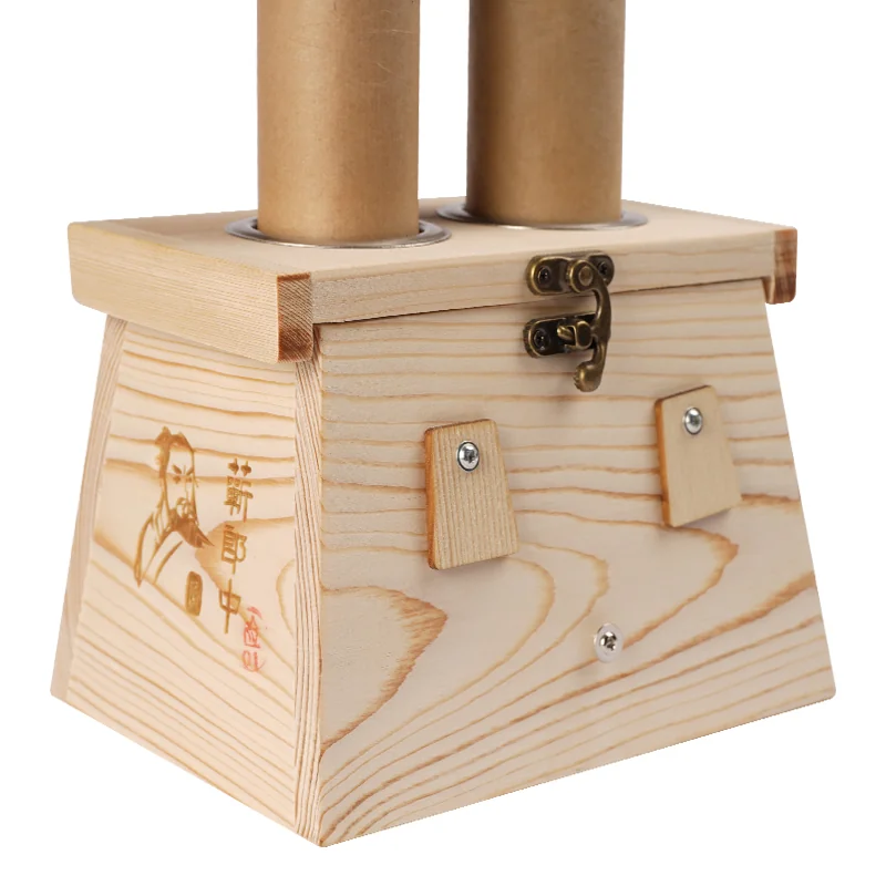 【China Direct Shipping, 10-15 days】Herb Langzhong 4cm Thunder Fire Moxibustion Moxa Sticks 6pcs + Wooden Moxibustion Box lhj02 Larger Moxibustion Surface, Stronger Moxibustion Feeling detail image 24