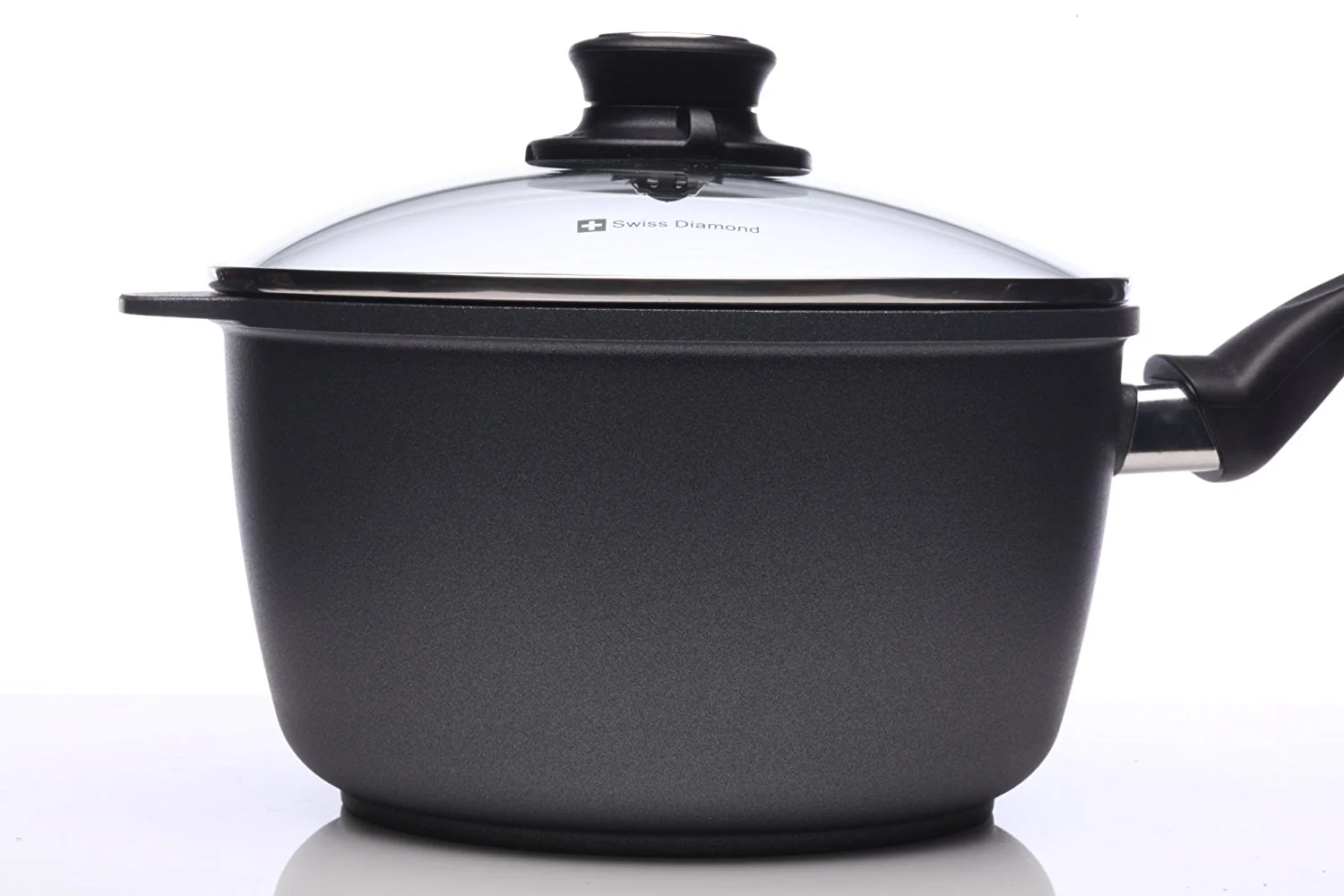 Swiss Diamond Nonstick  Induction Nonstick Saucepan - 3.2 qt (8")   6720ic HD Classic Series detail image 3