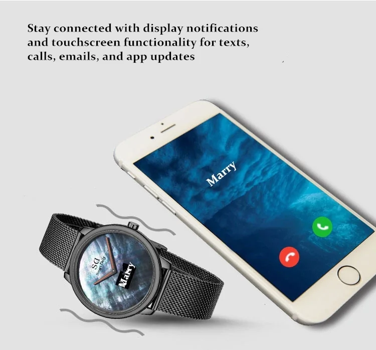 SD Touchscreen Smartwatch Waterproof Stainless Steel Wrist Watch 124L detail image 4
