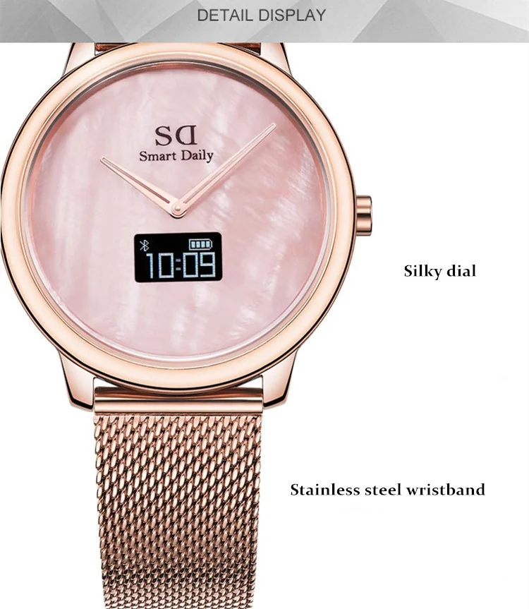 SD Touchscreen Smartwatch Waterproof Stainless Steel Wrist Watch 124L detail image 7