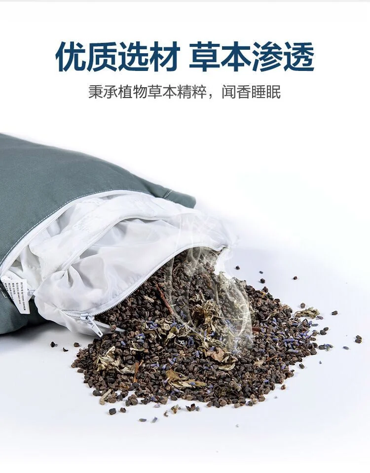 蜀国御 颈椎圆形糖果套装荞麦壳决明子枕头舒适睡眠圆柱成人拉伸颈椎枕 detail image 4