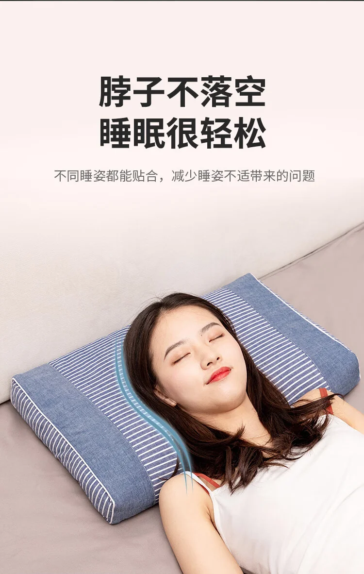 蜀国御 荞麦壳决明子枕头枕芯颈椎睡觉夏季专用硬枕头配水洗全棉枕套-2kg荞麦壳+1kg决明子 detail image 4