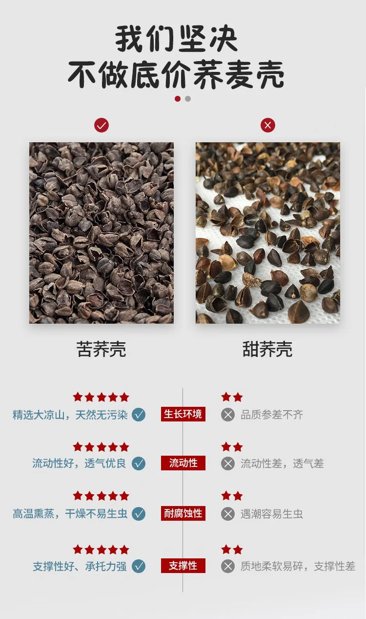 蜀国御 6-15岁儿童3.5斤装全荞麦壳睡眠枕 婴幼儿A类可水洗枕套 1.75kg丨汪星款 元气熊 详情图 8