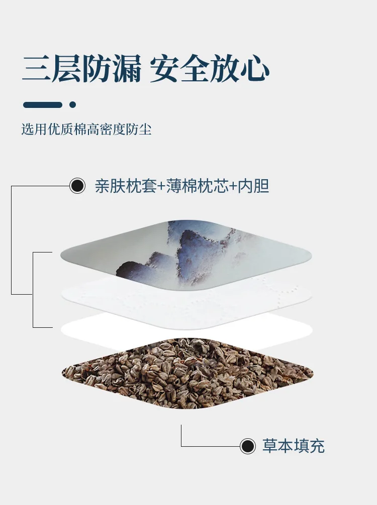 蜀国御 5斤装全荞麦壳枕头颈椎枕头 夏季透气 舒适睡眠 单人配枕套 2.5kg 详情图 10