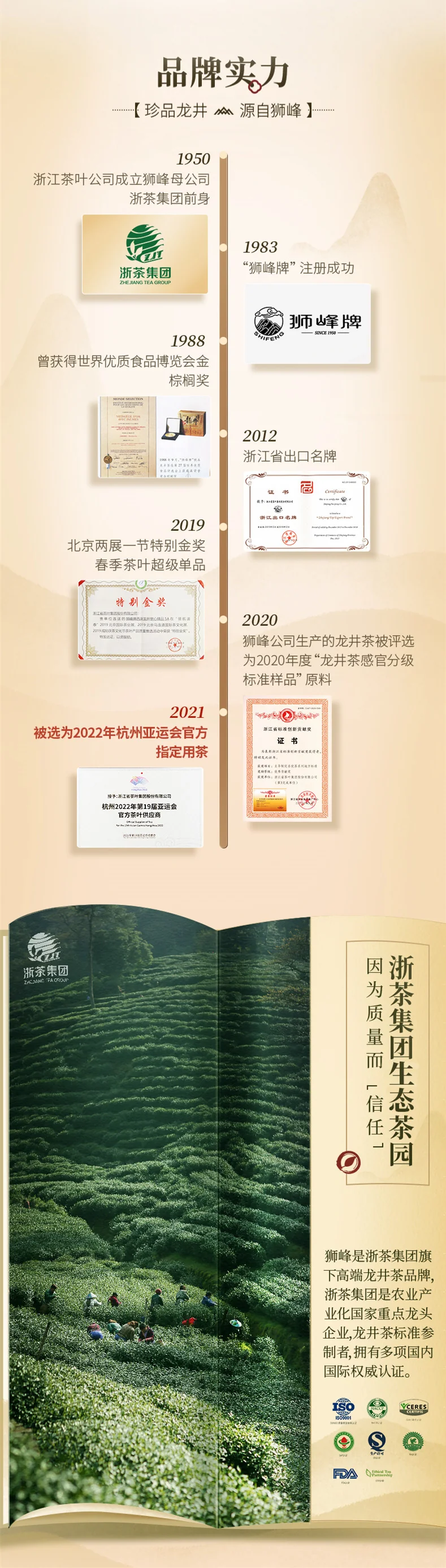 SHIFENG 2026 New Tea Launch: Pre-Qingming Premium West Lake Longjing Tea, Golden Lion Good Fortune, Canned 50g detail image 5