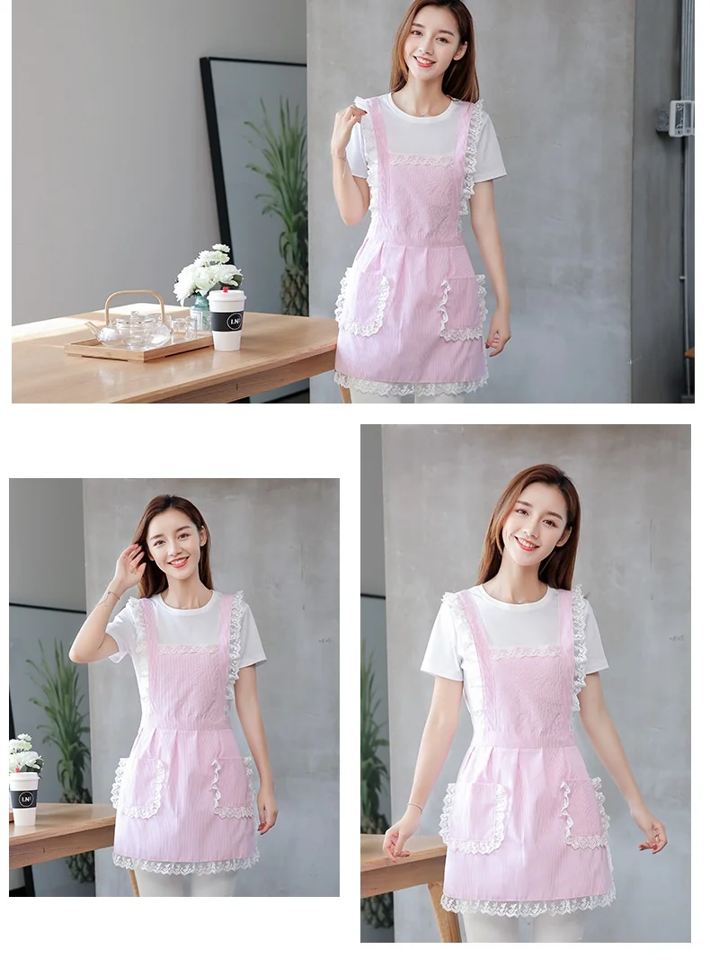 SVORIAHI Lace Sleeveless Apron SPQ-WQ01 Oil and Waterproof Durable and Breathable detail image 10