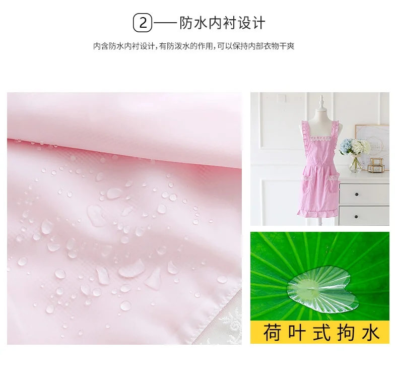 SVORIAHI Lace Sleeveless Apron SPQ-WQ01 Oil and Waterproof Durable and Breathable detail image 3