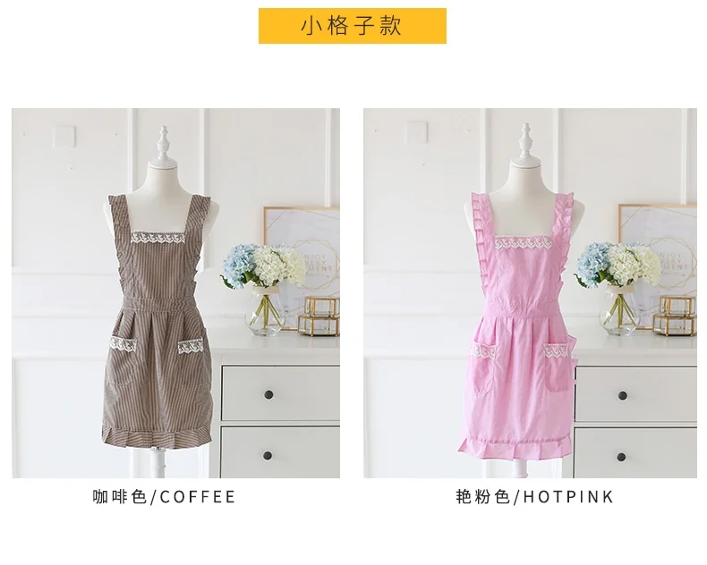 SVORIAHI Lace Sleeveless Apron SPQ-WQ01 Oil and Waterproof Durable and Breathable detail image 8