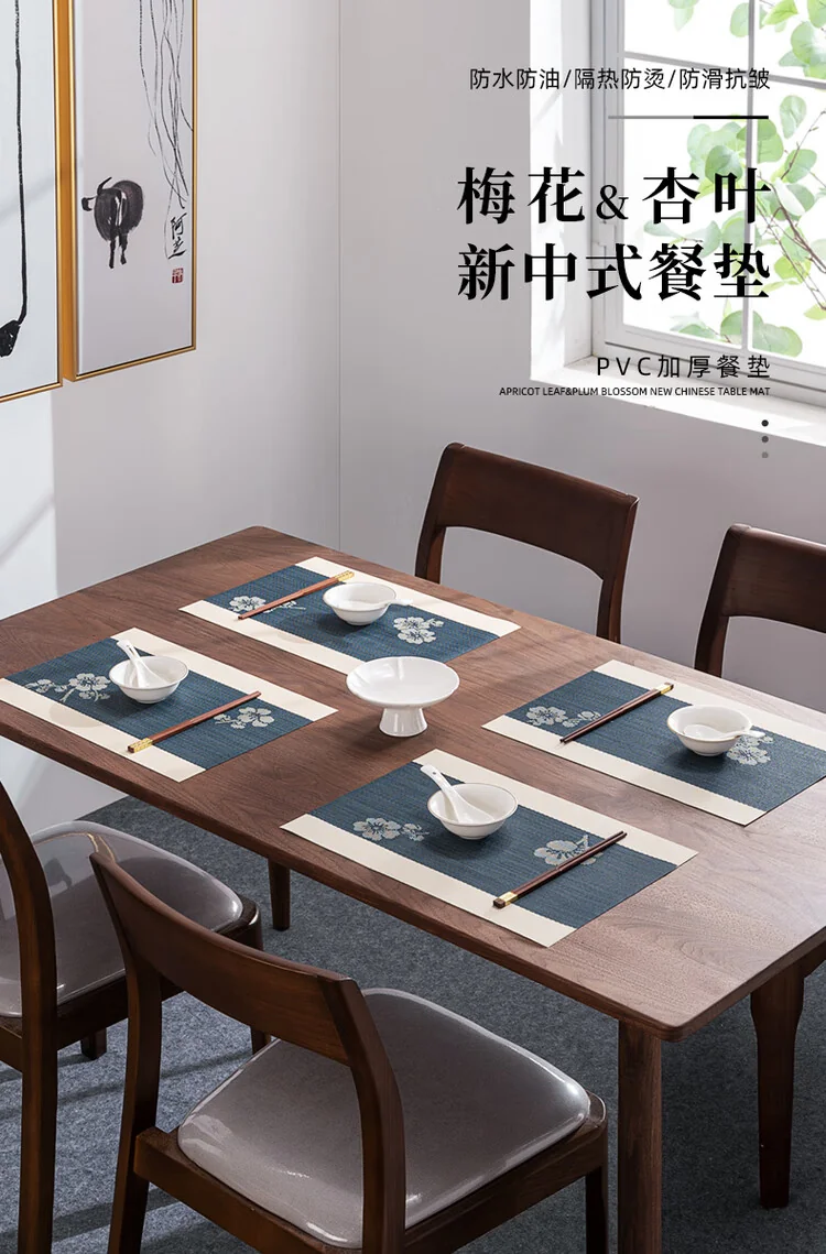 New Chinese table mat SCGRD001 waterproof, oil proof, heat proof and hot detail image 2