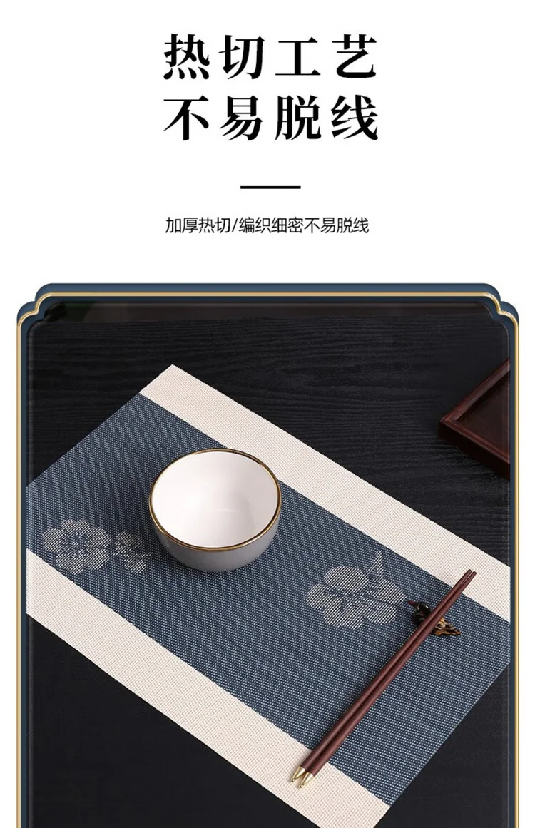 New Chinese table mat SCGRD001 waterproof, oil proof, heat proof and hot detail image 9