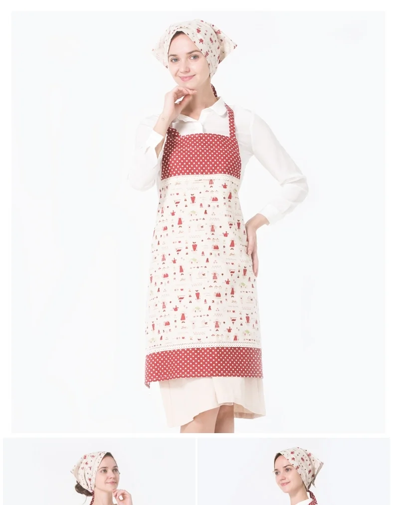 Su Yu home linen fabric apron SJ-WQ01 skin-friendly and non-toxic health and comfort moisture absorption and ventilation detail image 17