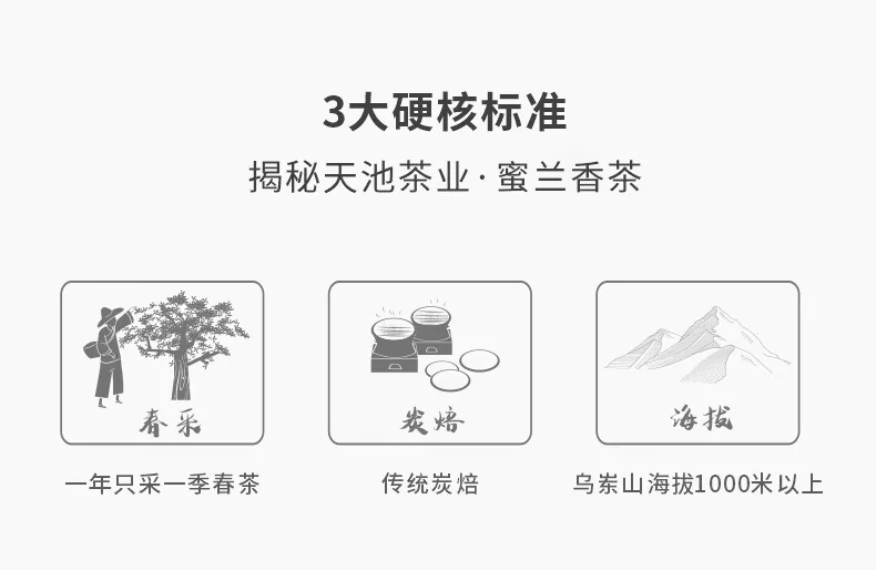 天池 乌龙茶七彩乌岽凤凰单丛茶单枞蜜兰香特级 100g罐装 1392茶叶送礼 detail image 7