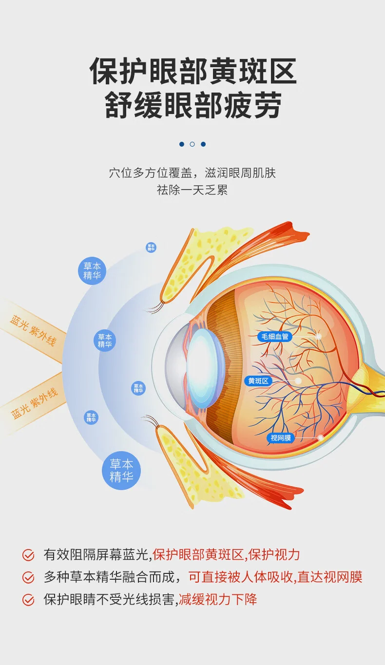 【下架】北京同仁堂决明子花青素护眼贴疲劳家用儿童舒缓冷敷眼贴10袋/盒子-三盒装 detail image 8