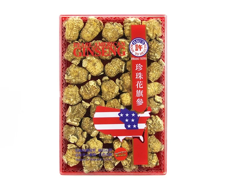 Hsu’s Artificial pearl American ginseng, precious brocade gift box, medium, 141g detail image 1