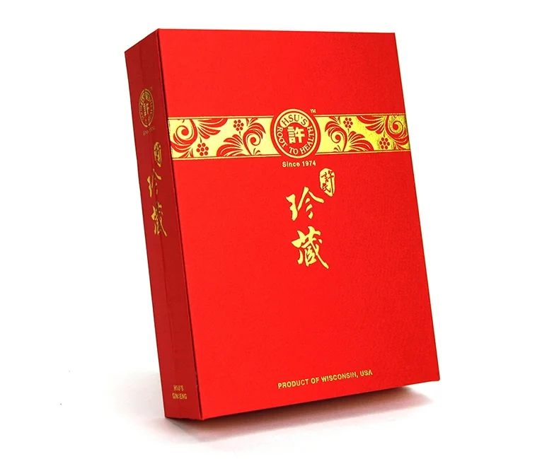 Hsu’s Artificial pearl American ginseng, precious brocade gift box, medium, 141g detail image 4