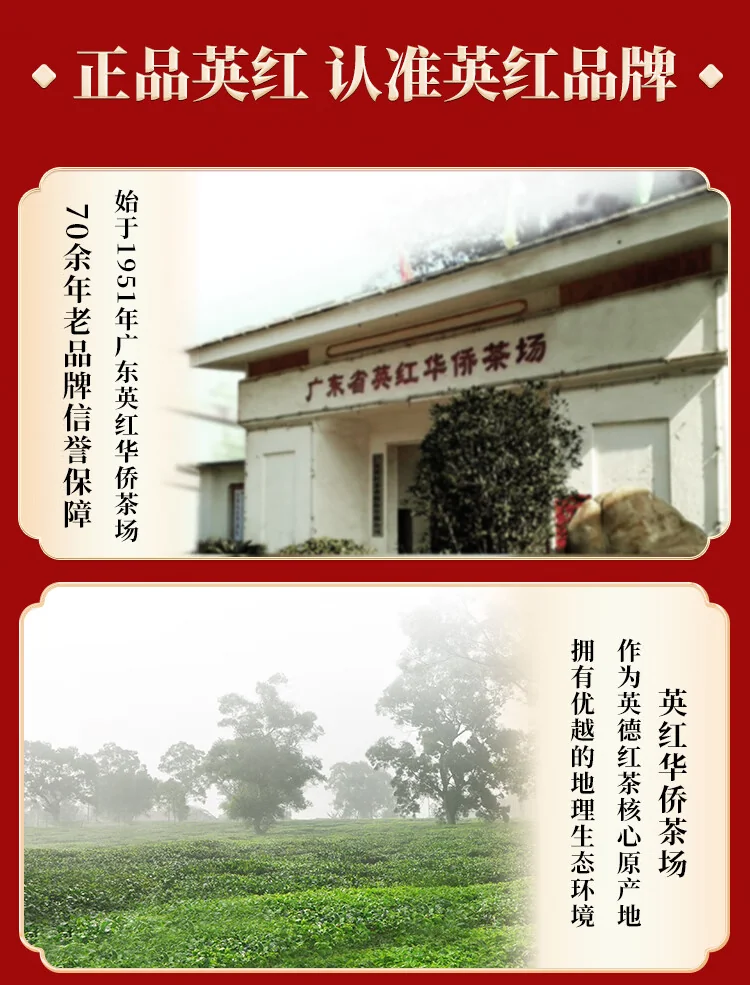【中国直邮，时效10-15天】英红牌红茶 春茶英红九号有机红茶 大份量罐装250g 节日送礼自饮 detail image 11