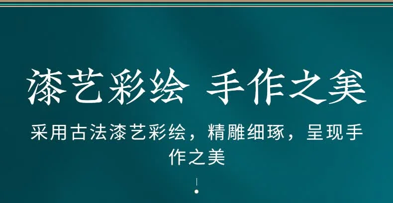 [Direct shipping from China, delivery time 8-20 days] Poppy Flower Lacquer Art Painted Comb, Precious Wood Comb, Birthday Gift, Fragrant and Pure detail image 7