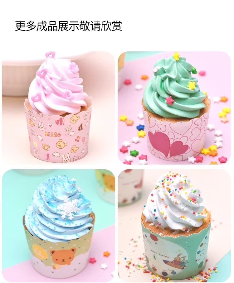 Zhanyi, Baking muffin paper cups, Cake cups,High temperature resistance, Easy to demould, 100 pieces detail image 7
