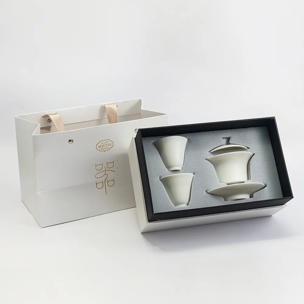 Zhengshantang, 1 Covered Tea Cup+2 Tasting Cups detail image 4